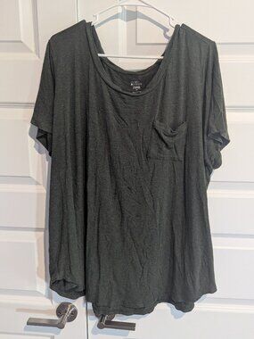 Market & Spruce - Olive Green Pocket Tee - 3X